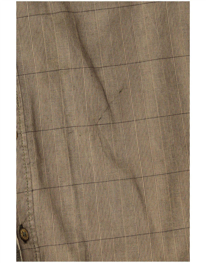 CAMEL ACTIVE Chemise Regular Fit XL Coton à Carreaux Kaki Homme