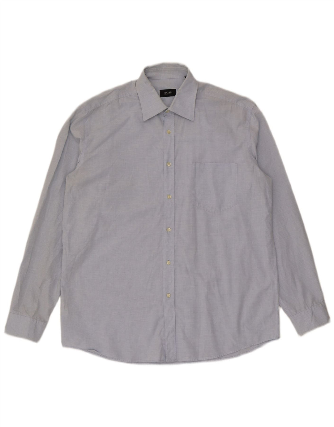 Hugo Boss Chemise Homme Taille 42 16 1/2 Grand Coton Bleu