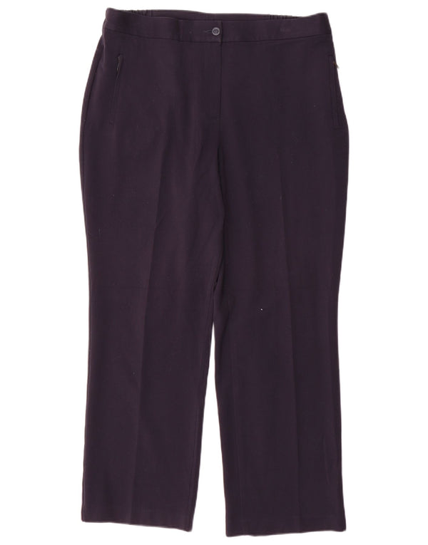 Marks & Spencer Pantalon décontracté pour femme UK 16 Large W34 L28 Bleu marine