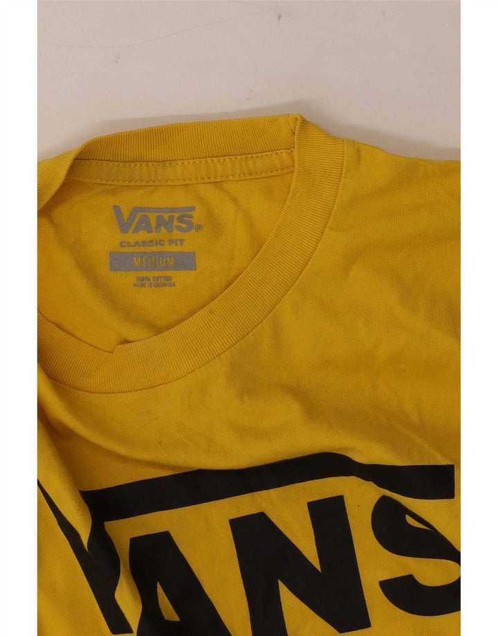 Vans T-Shirt Graphique Coupe Classique Homme Jaune Moyen Coton
