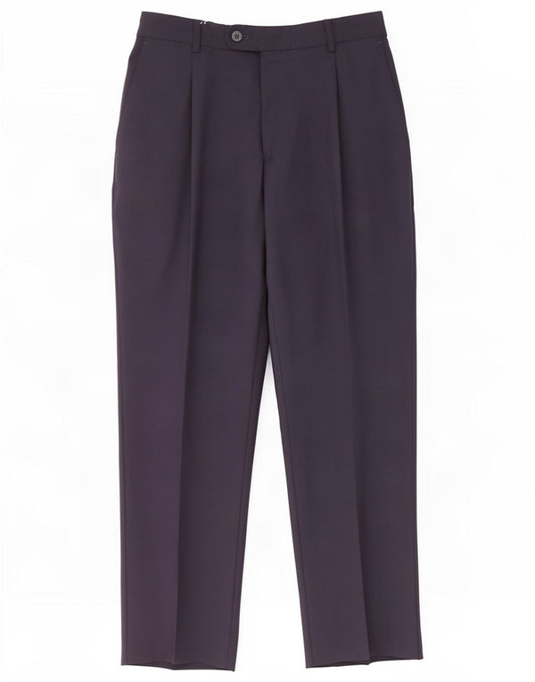 Massimo Dutti Pantalon de costume court pour homme EU 40 Medium W31 L26 Bleu marine