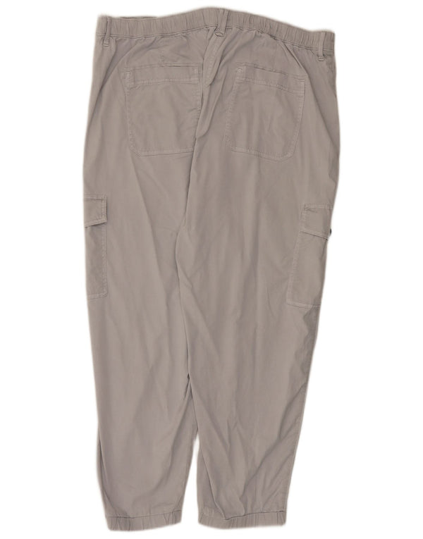 Marks & Spencer Pantalon cargo de jogging pour femme UK 20 2XL W40 L27 Gris