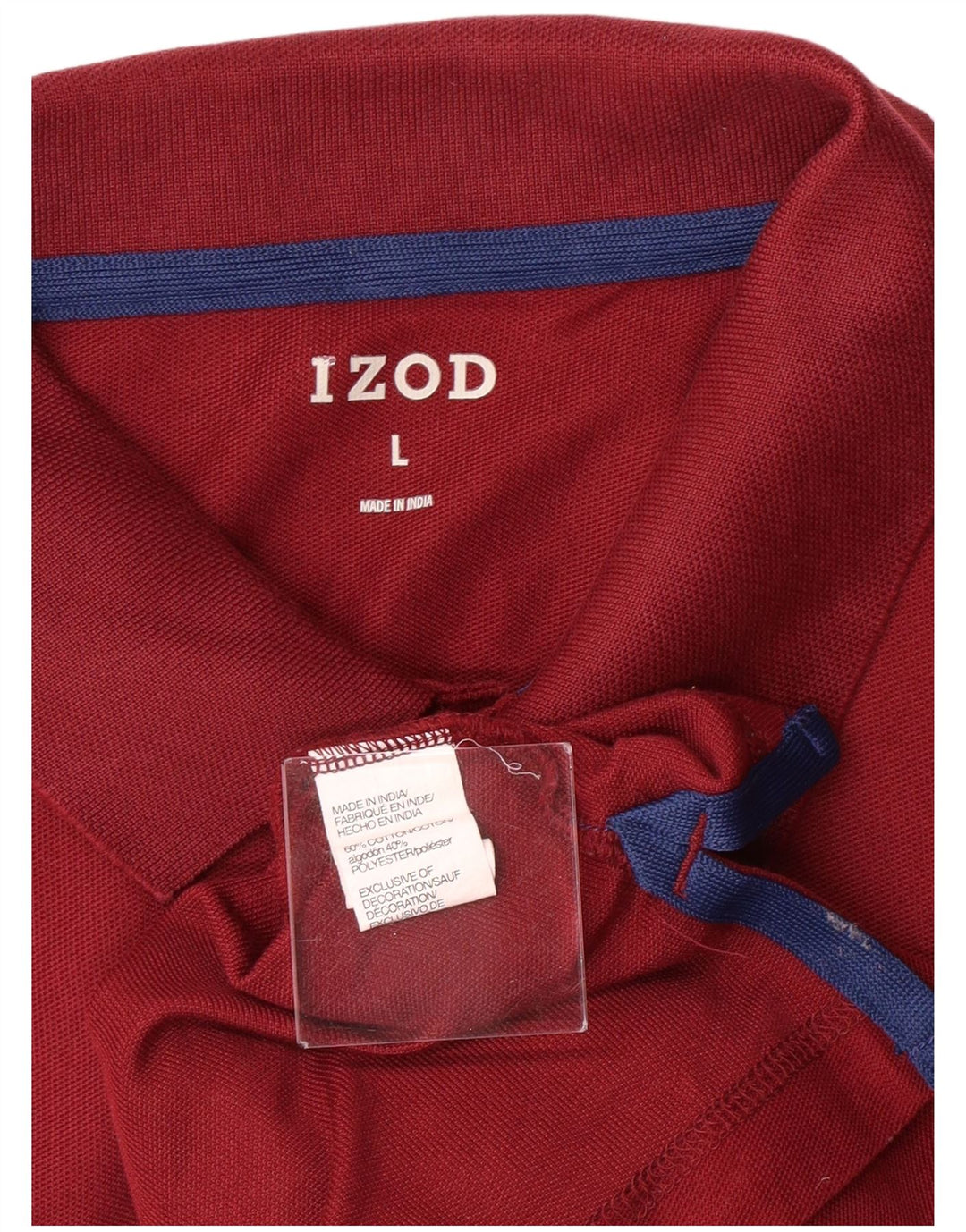 IZOD Polo Homme Grand Coton Bordeaux