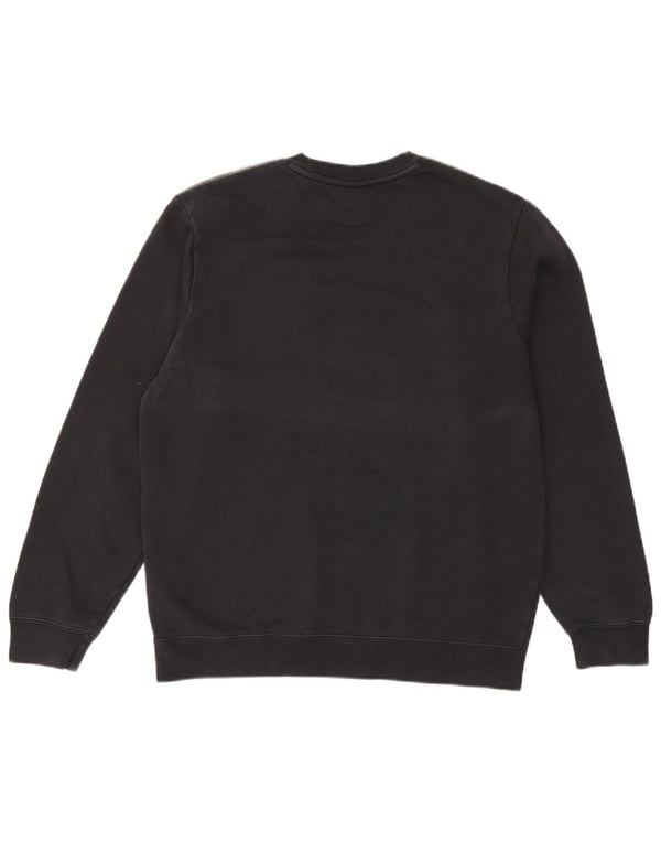 Nike Sweat-shirt graphique en coton color block noir moyen pour homme