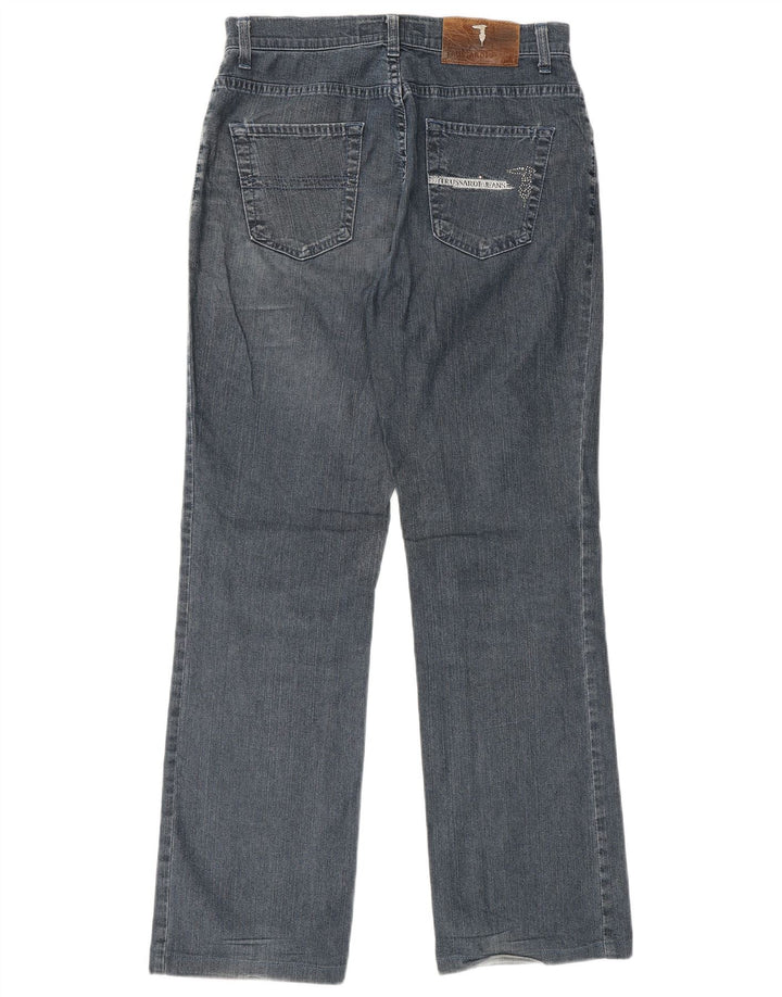 TRUSSARDI Jean Droit W27 L29 Bleu Coton Femme
