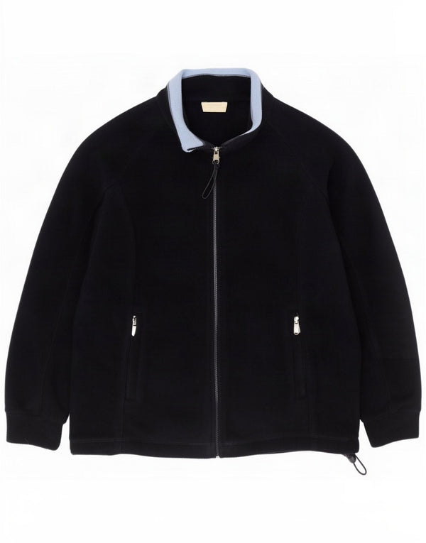 Marks & Spencer Veste polaire pour femme UK 14 Large Bleu marine Polyester