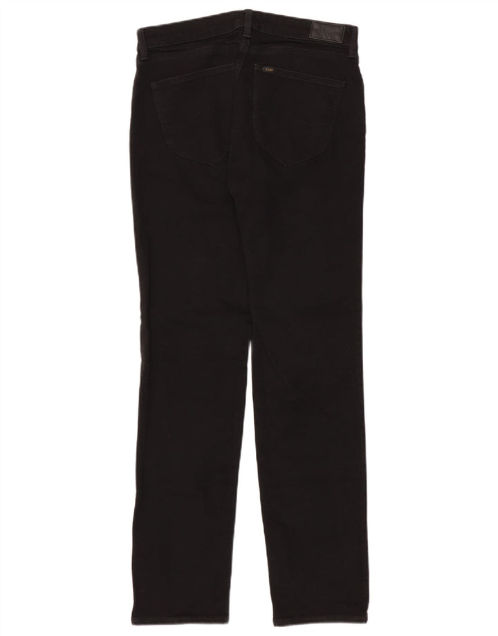 Lee Jean Droit Marion Femme W31 L33 Coton Noir