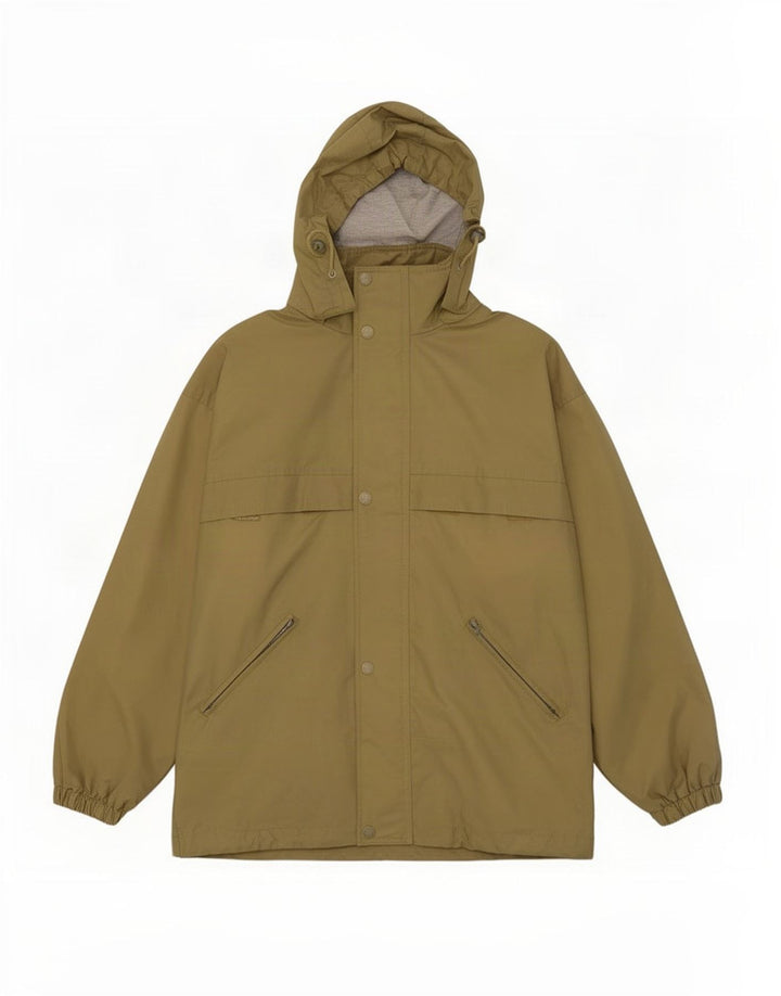 Brugi Veste coupe-vent à capuche pour homme UK 38 Kaki moyen