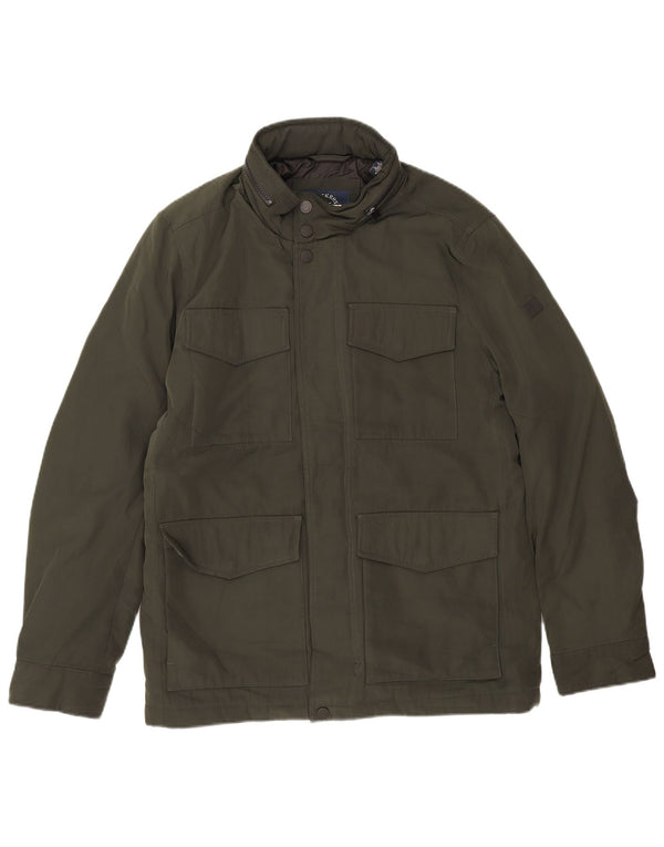 Dockers Veste coupe-vent pour homme UK 36 Small Vert Polyester
