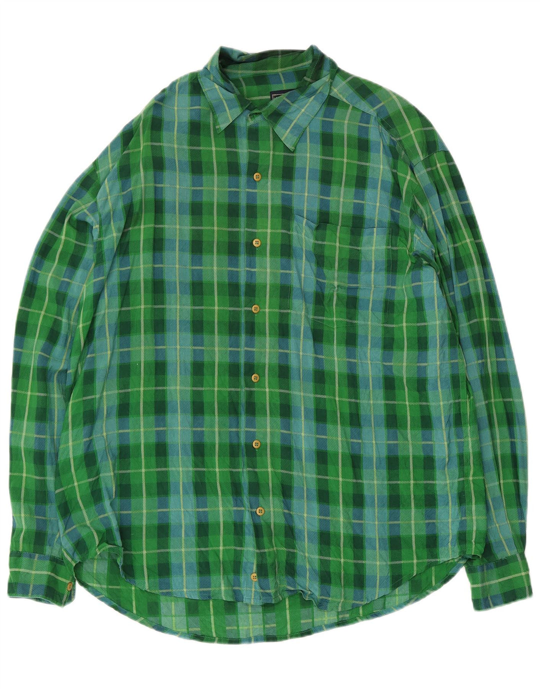 Via Ardigo Chemise Homme Vert Moyen Carreaux Soie