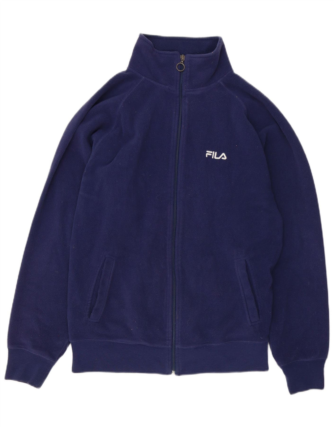 FILA Veste Polaire Homme UK 36 Small Bleu Marine Polyester