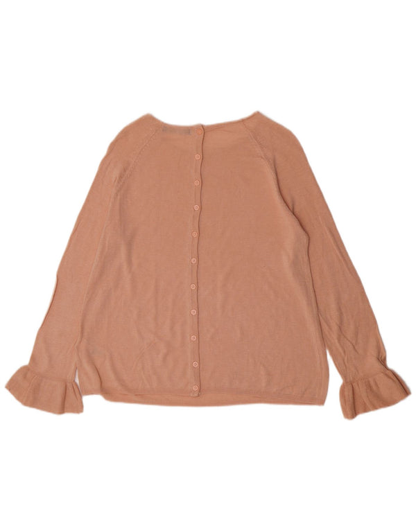 Marks & Spencer Pull col bateau pour femme UK 12 Acrylique rose moyen