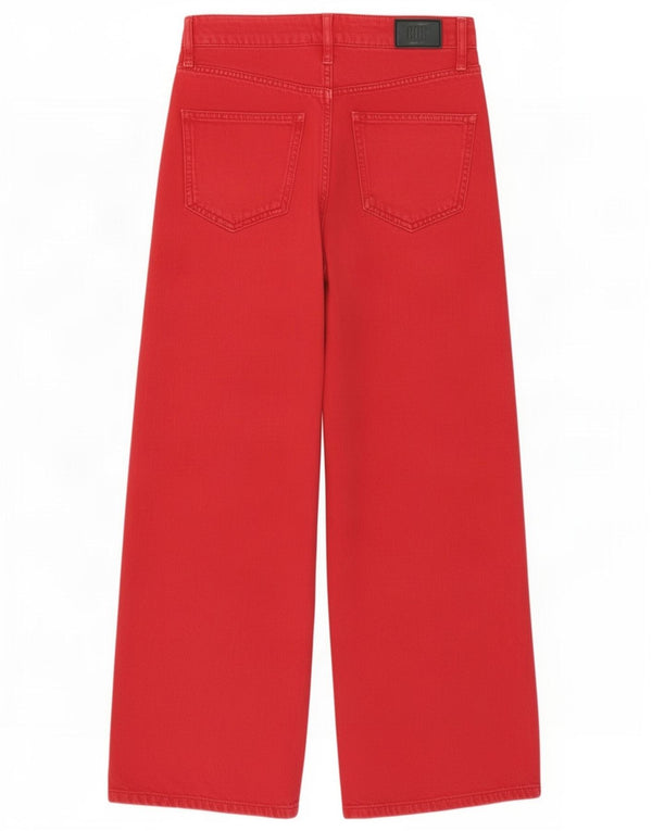 BDG Jean large femme W24 L27 coton rouge