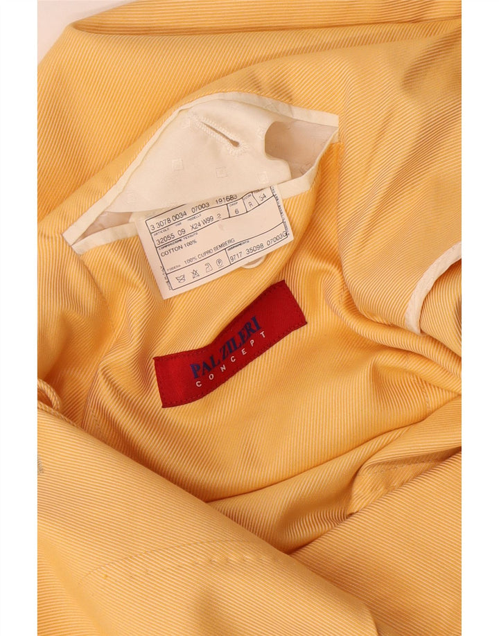 Pal Zileri Veste Blazer 3 Boutons Homme IT 54 2XL Jaune Coton