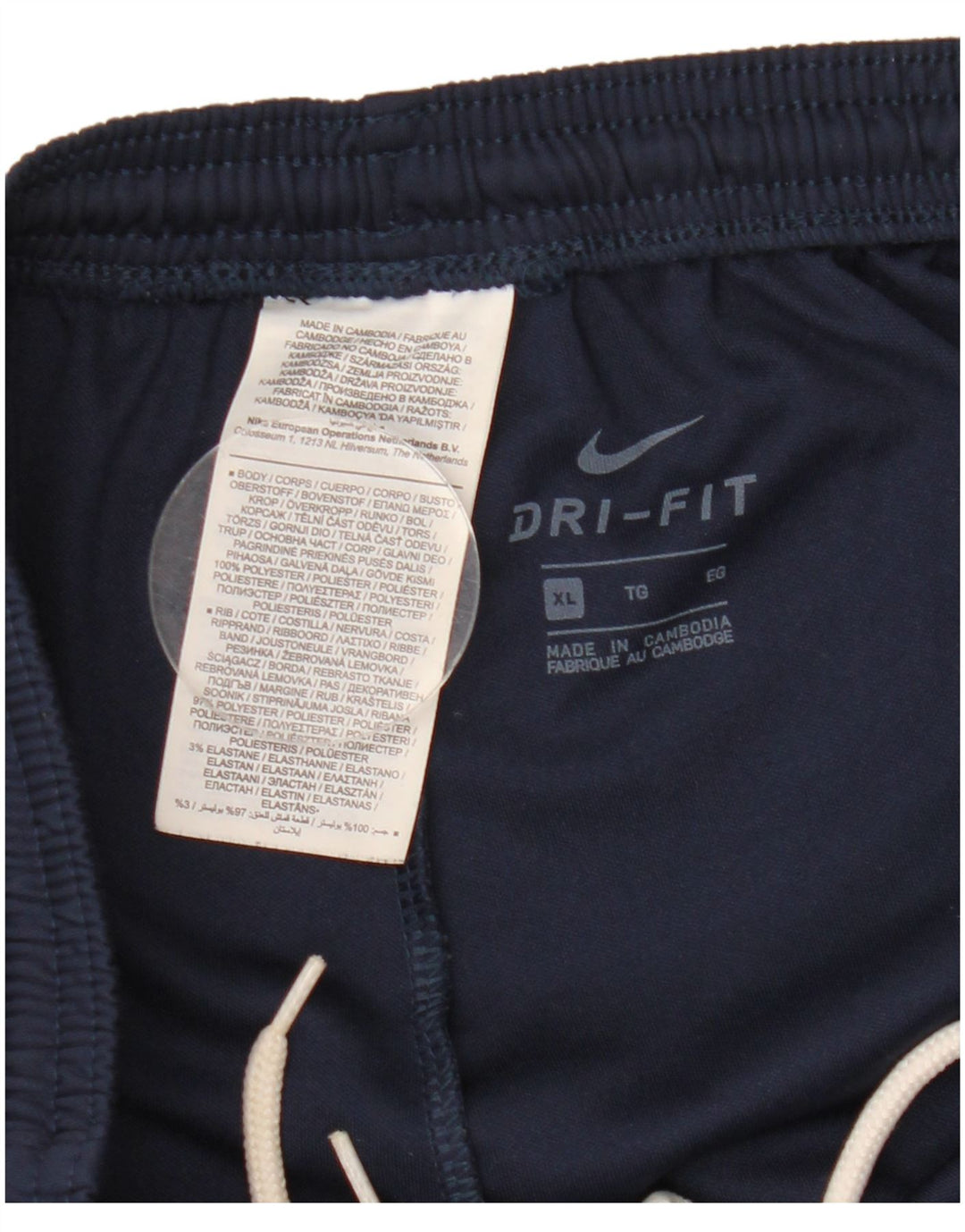 Nike Pantalon de survêtement Dri Fit Graphic pour homme XL Bleu marine Polyester