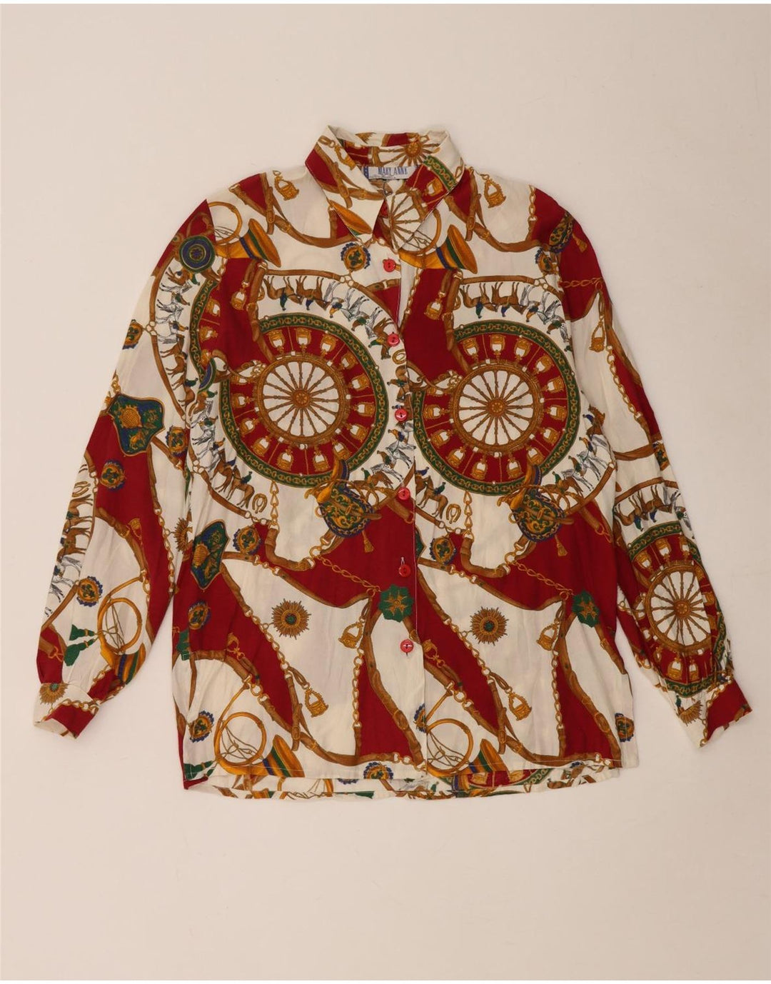 Mary Anne Chemisier à motif abstrait pour femme UK 14 Bordeaux moyen