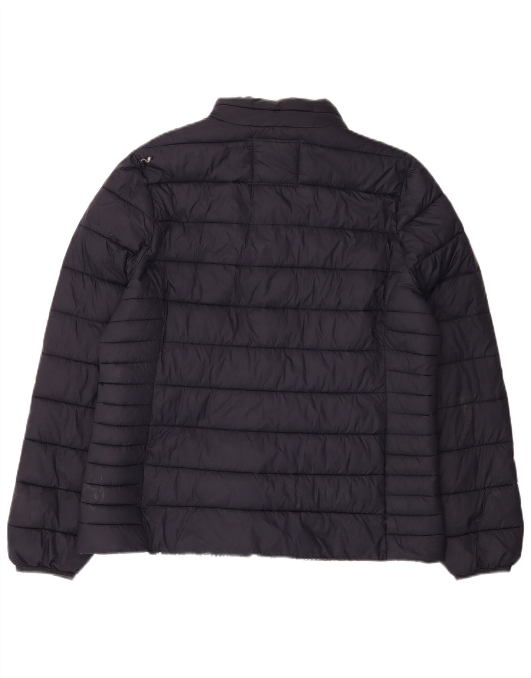 CREW CLOTHING Veste matelassée pour femme UK 16 Large Bleu Marine Nylon