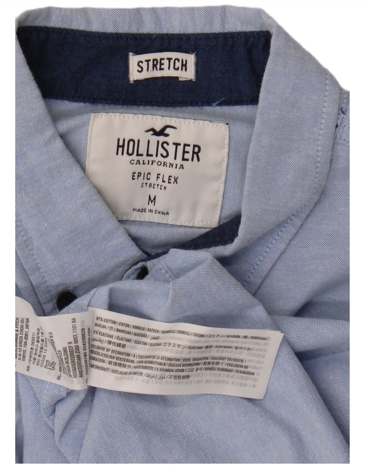 HOLLISTER Chemise Homme Bleu Moyen Coton