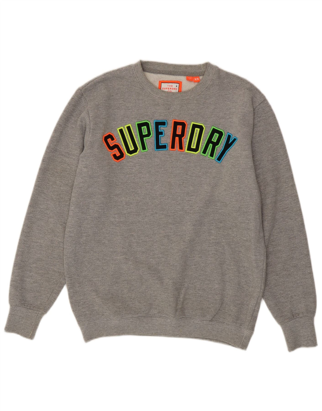 SUPERDRY Sweat-shirt graphique coupe ample pour homme XS Gris chiné en coton