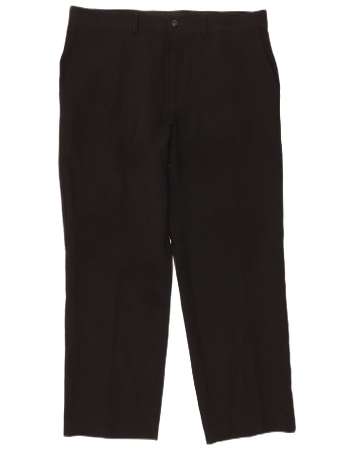 Marks & Spencer Pantalon Chino Droit Homme W36 L29 Noir Polyester