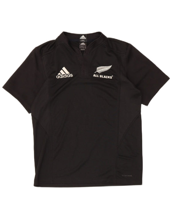 Adidas Hommes All Blacks Graphic T-Shirt Top Petit Noir Polyester