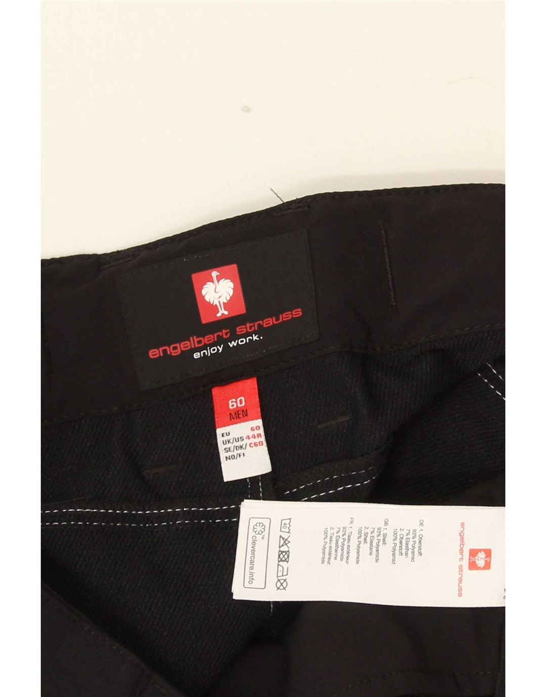 Engelbert Strauss Short cargo pour homme UK 44 2XL W40 Noir Polyamide