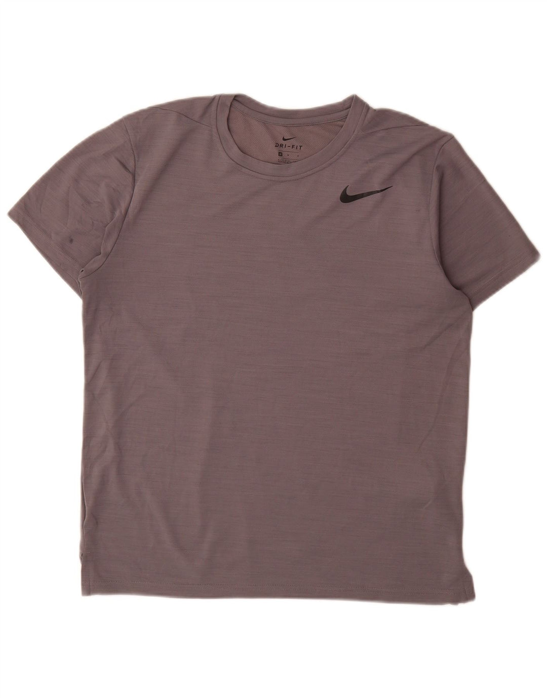 Nike Homme Dri Fit T-Shirt Haut Gris Moyen Moucheté Polyester