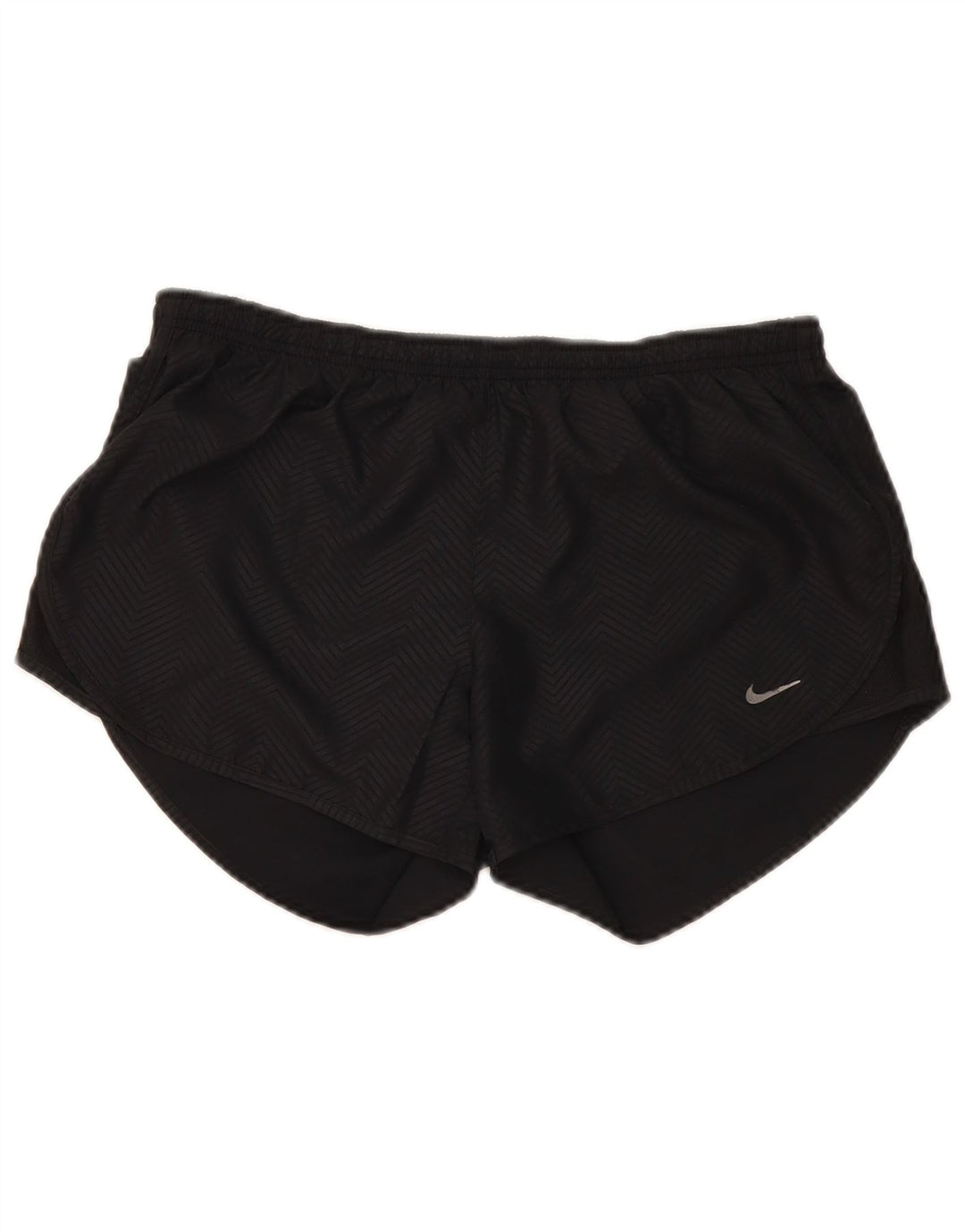 Nike Short de sport Dri Fit pour femme UK 14 Polyester Chevron Noir Moyen