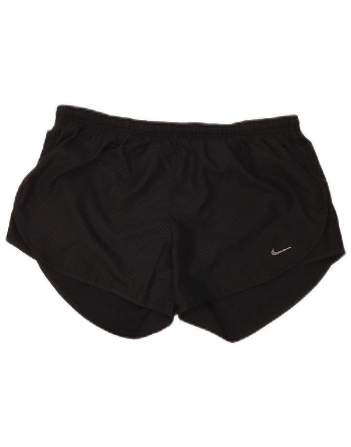 Nike Short de sport Dri Fit pour femme UK 14 Polyester Chevron Noir Moyen