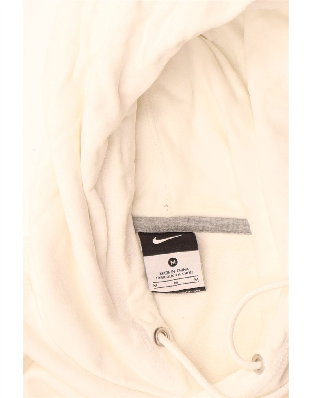 Nike Pull à capuche graphique en coton color block blanc moyen pour homme