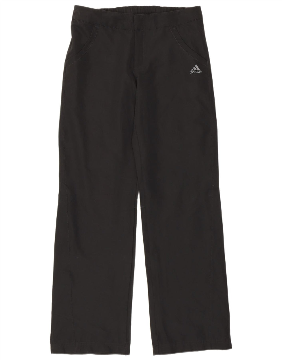 Adidas Pantalon droit femme UK 12 Medium W30 L31 Noir Polyester