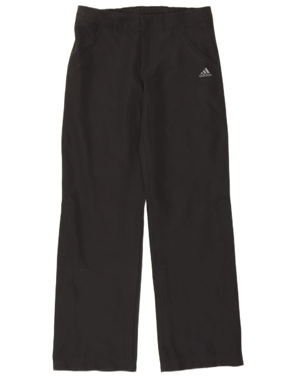 Adidas Pantalon droit femme UK 12 Medium W30 L31 Noir Polyester