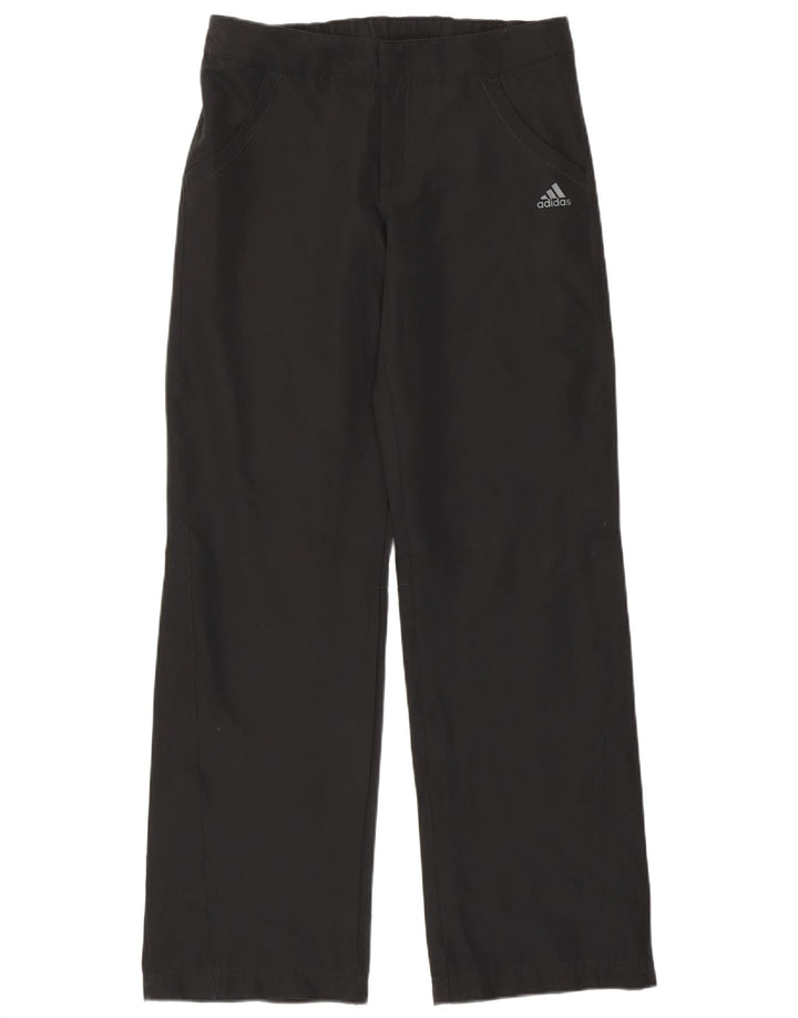 Adidas Pantalon droit femme UK 12 Medium W30 L31 Noir Polyester