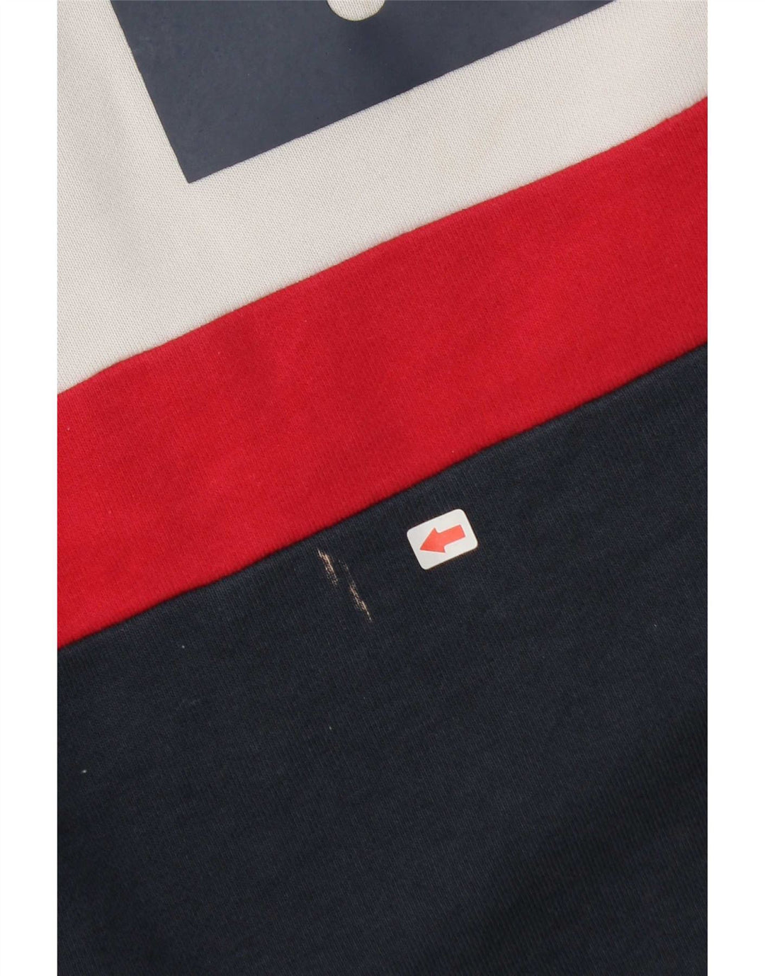 Fila Homme Graphic Sweatshirt Jumper Large Multicolore Colourblock Coton