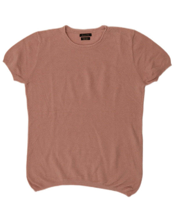 Massimo Dutti Chemisier Femme UK 16 Large Rose Coton