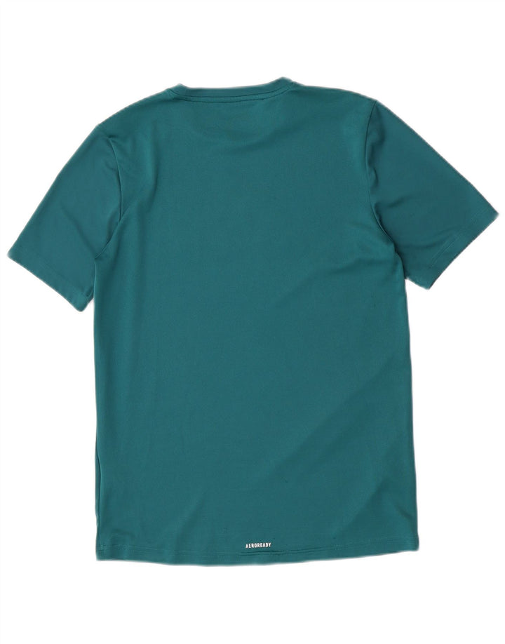 Adidas Garçon Graphic T-Shirt Top 15-16 ans Vert Polyester