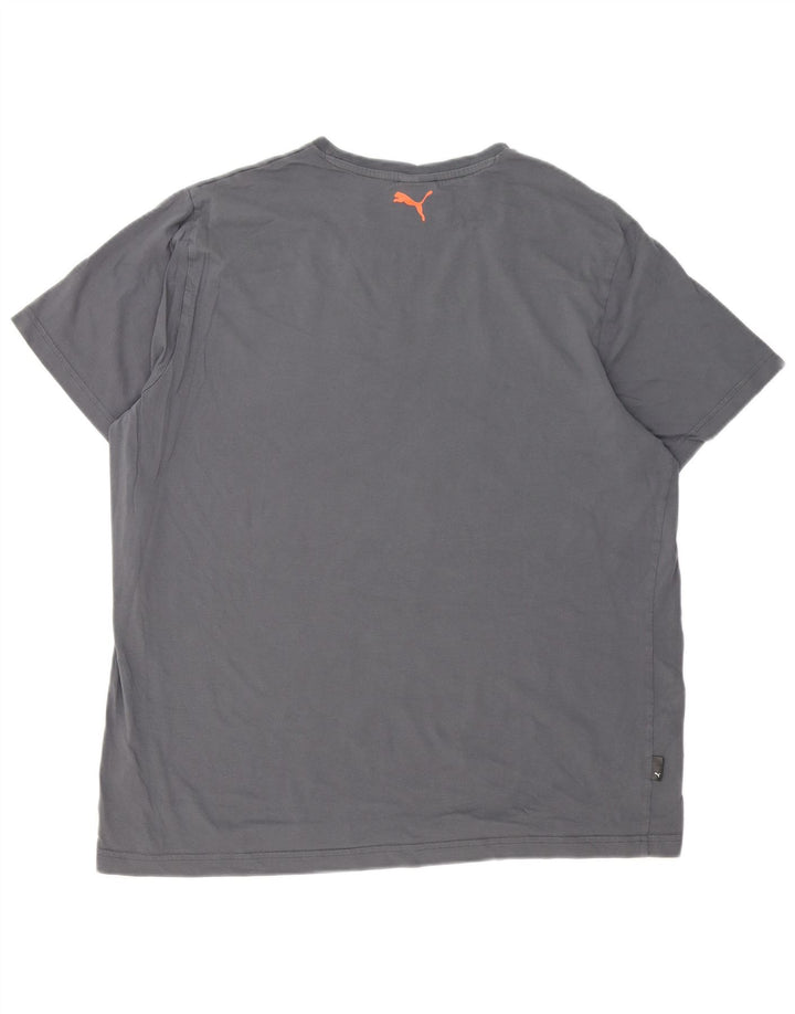 Puma T-shirt graphique pour homme 2XL Gris Coton