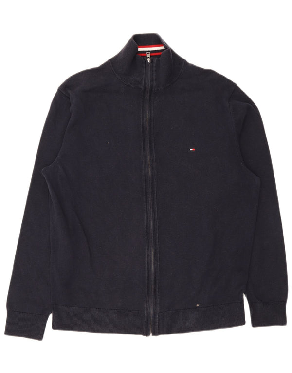 Tommy Hilfiger Cardigan pour homme en coton bleu marine 2XL