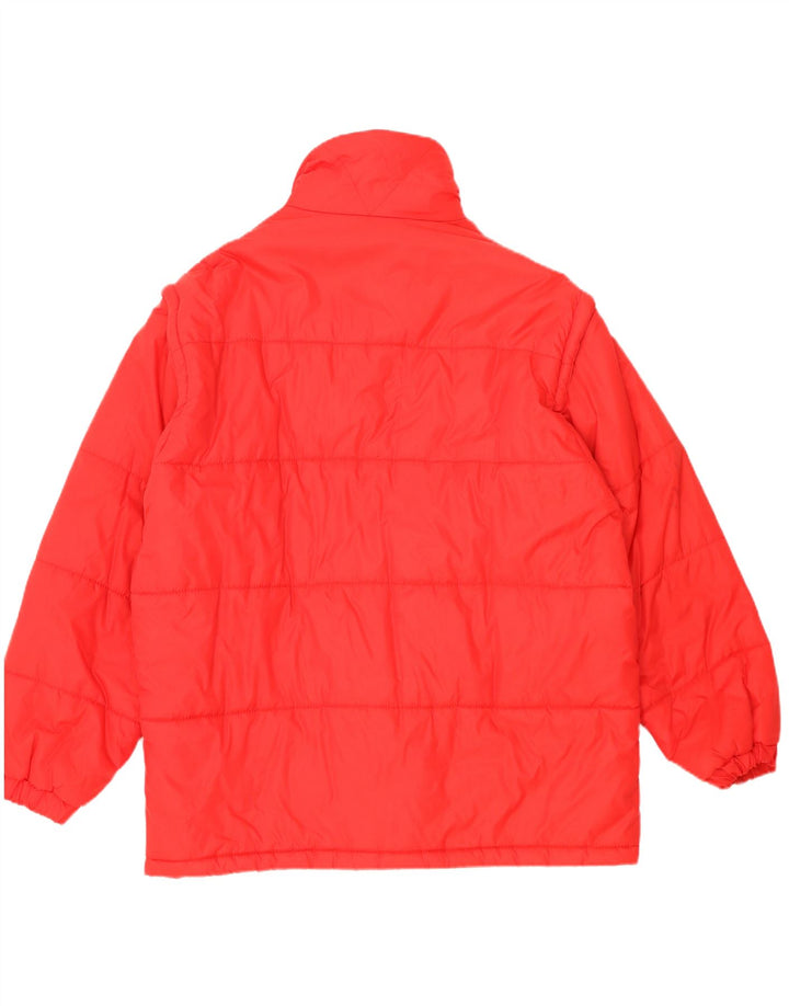 veste de ski homme vintage UK 42 XL Polyester rouge
