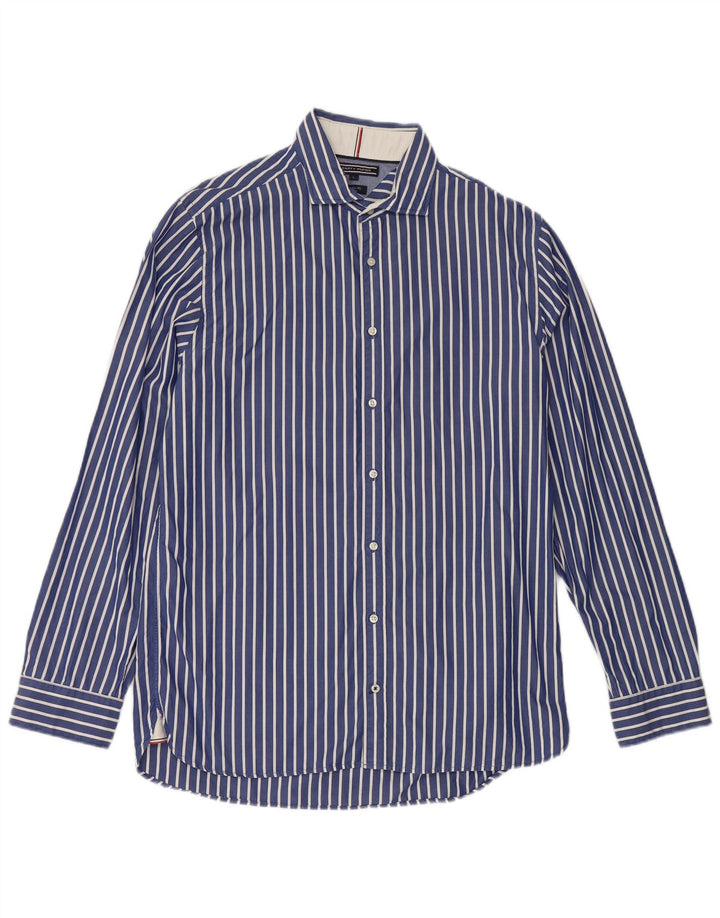 Tommy Hilfiger Chemise Homme Large Bleu Rayé Coton