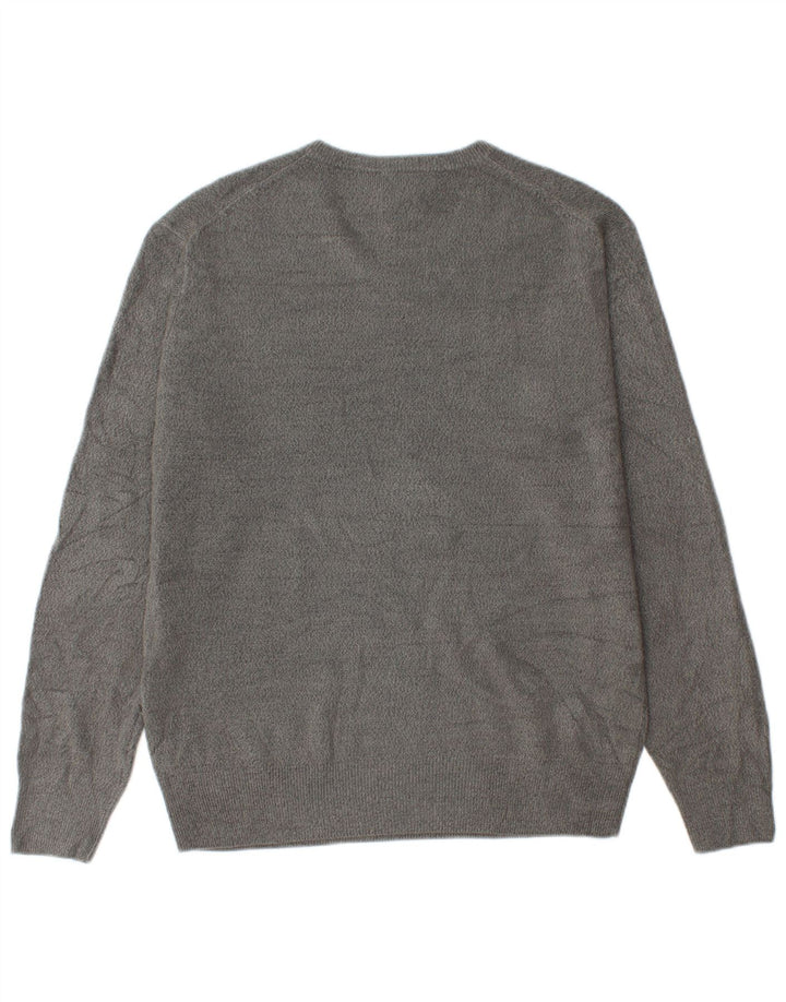 Dockers Pull Col V Homme Gris Moyen Acrylique