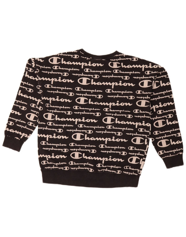 Champion Sweat-shirt graphique pour fille 15-16 ans 2XL Noir