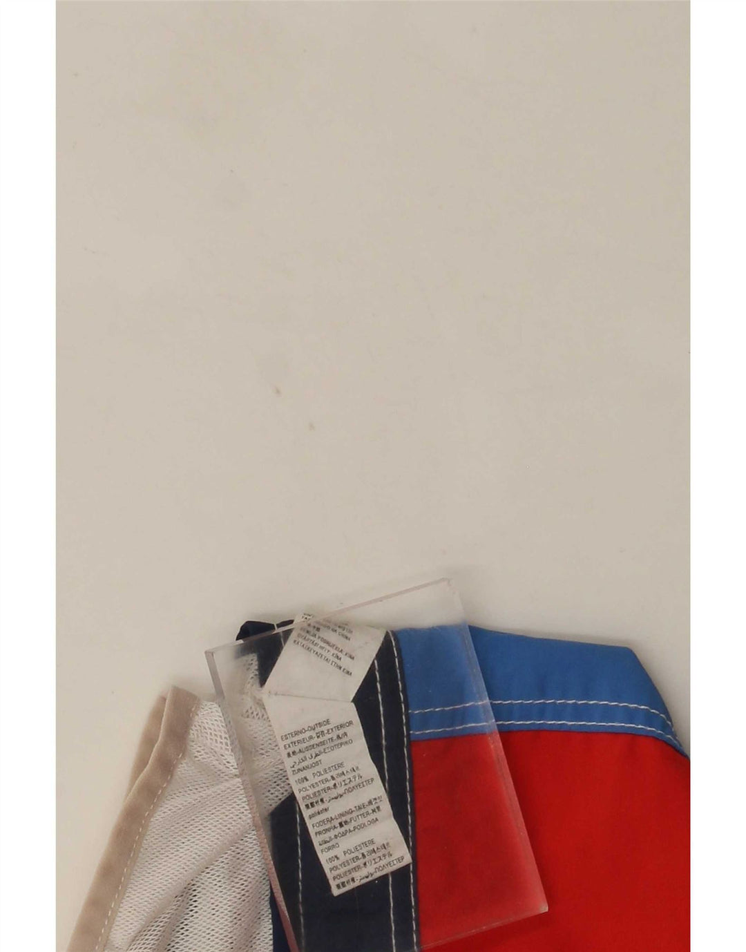 Benetton Garçon Graphique Cami Top 10-11 ans XL Rouge Colorblock Polyester