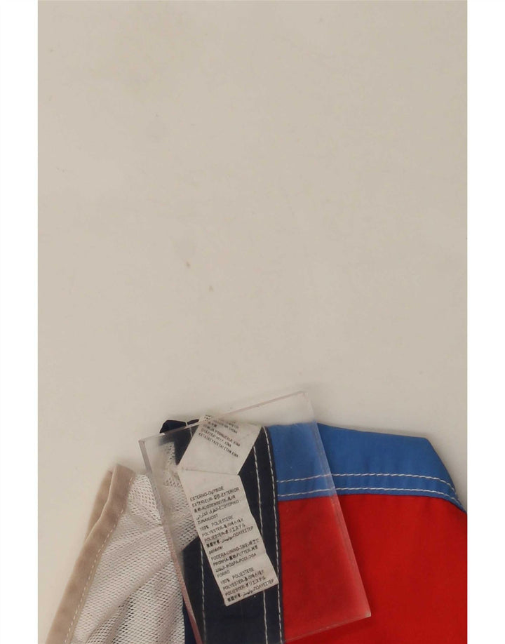 Benetton Garçon Graphique Cami Top 10-11 ans XL Rouge Colorblock Polyester