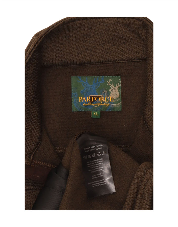 PARFORCE Veste de Survêtement Homme XL Marron Polyester
