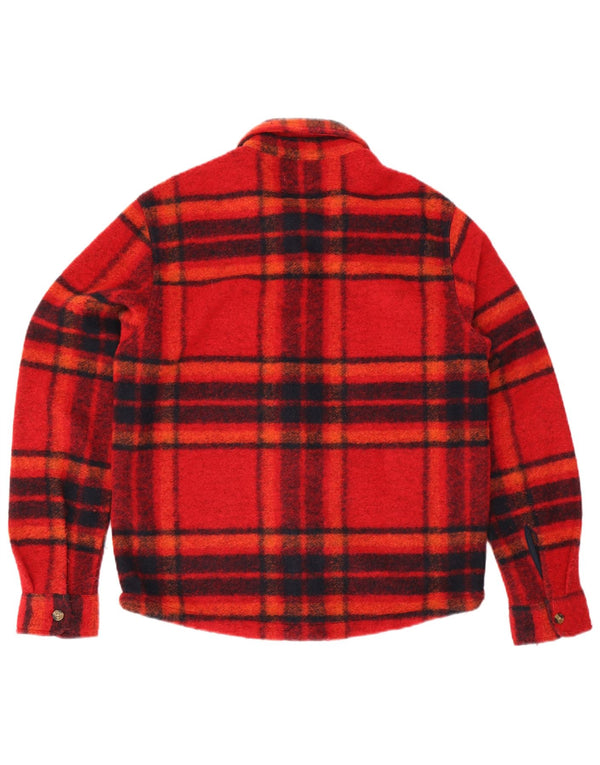 Timberland Chemise Lumberjack Homme Rouge Moyen en Laine à Carreaux