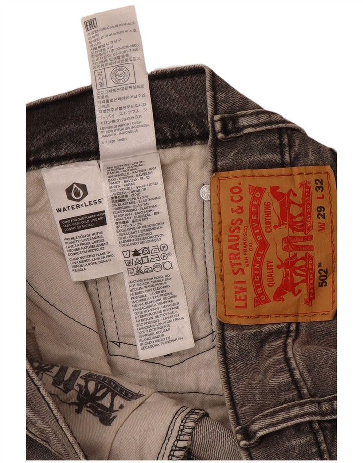 Levi's Jean 502 Tapered Homme Gris Coton W29 L32