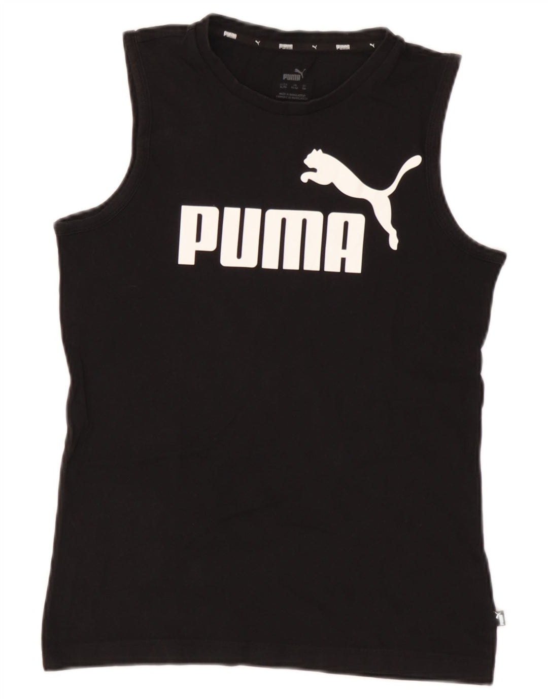 Puma Débardeur Graphique Garçon 13-14 ans Noir Coton