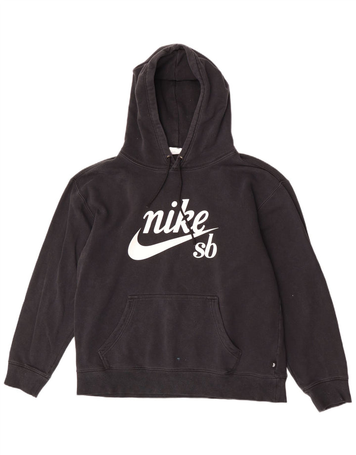 Nike Pull à capuche graphique pour homme Large Noir Polyester
