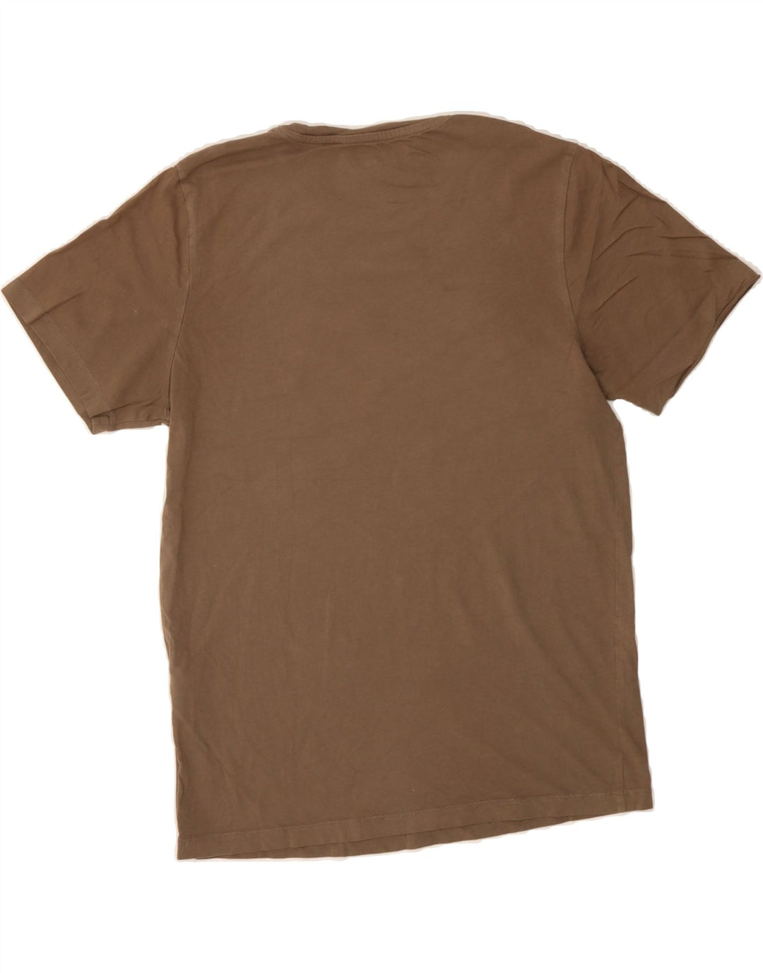 JACK & JONES Mens Graphic T-Shirt Top Small Brown Cotton Vintage Jack & Jones and Second-Hand Jack & Jones from Messina Hembry 